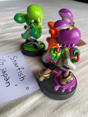 Nintendo Amiibo Color Antiguo Splatoon Inkling Verde Niña Naranja Calamar Púrpura Niño - Imagen 9 de 24