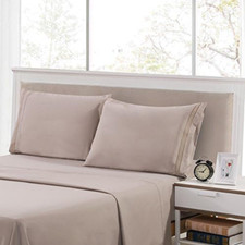 LDC King Sheet Set - 6 PC Brushed Microfiber Bed Sheets 16 Inches Deep Pockets -