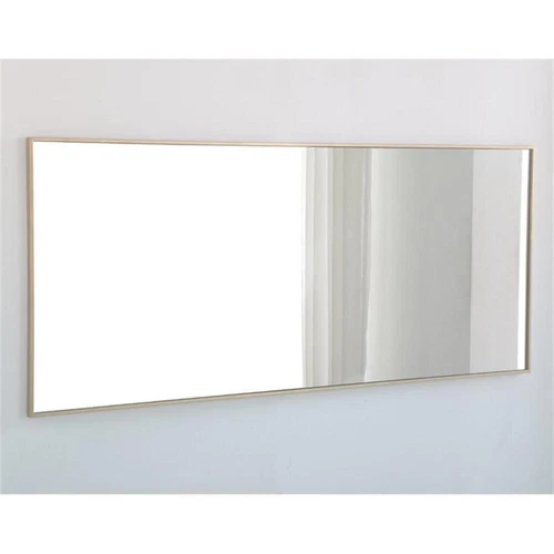 Elegant Decor Monet 72" x 30" Rectangle Metal Frame Mirror in Brass - Picture 10 of 14