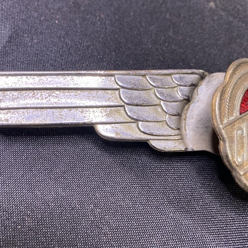 12" Fox Co. Chrysler Airflow Wing Lightning Bolts maletero emblema insignia adorno - Imagen 14 de 17