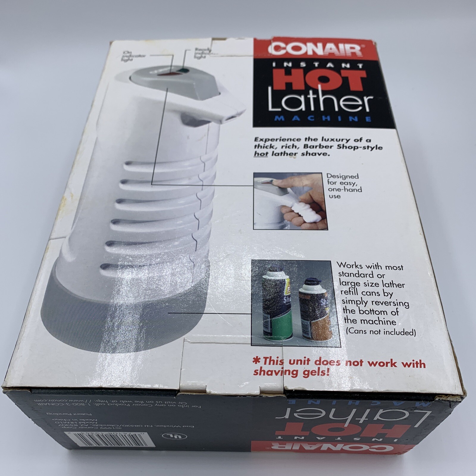 Conair Instant Hot Lather Machine Model HLM10 w/ Box 864206000017 eBay