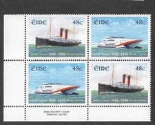 Ireland-Ships-Rosslare-Fishguard ferry mnh bl.4 2006 -Steamers-Stella Lynx