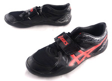 ASICS G605Y Throw Pro Track  Field Shoes Black Flash Coral USA Men's Size 8