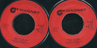 DISCO 45 GIRI DARTS    DON'T LET IT FADE AWAY // EARLY IN THE MORNING §§§