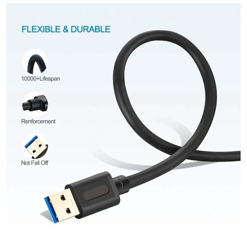 USB 3.0 A to A Male Cable 3Ft,USB to USB Cable USB Male to Male Cable USB Cord - Picture 4 of 6