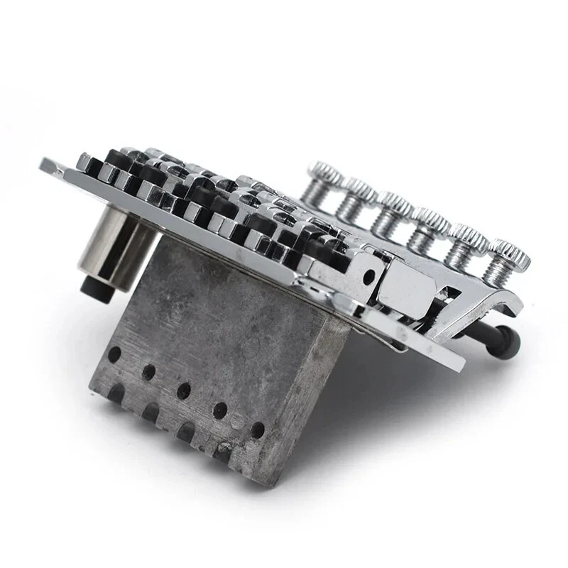 Puente sistema trémolo de doble bloqueo cromado para guitarra eléctrica Floyd Rose Foto 4 de 4