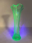 Imperial Green Depression Glass Vase