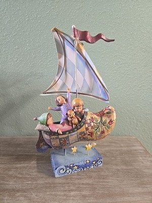 Jim Shore Winken Blinken & Nod One Night Sailed Off In Wooden Shoe Enesco 2006