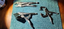 Vise-Grips 6SP, 8R Welding Locking Clamps & 10WR Clamp Preowned Only 10WR is USA