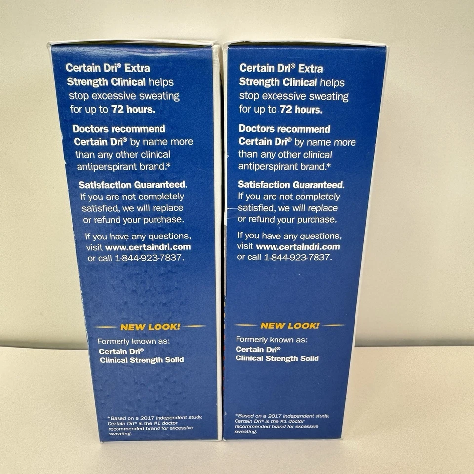 Certain DRI 72HR Extra Strength Clinical Solid Antiperspirant 2 Pack EXP 2/25 - Image 4 of 4