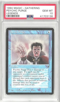 1994 Magic MTG Legends PSYCHIC PURGE 💎 PSA 10 Gem Mint | eBay