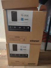 2 QNAP TS-253E-8G 2-Bay NAS Enclosures 1 set of adapters cables, WYSIWYG.