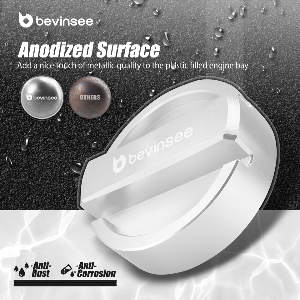 Tapa de sellado de llenado de aceite de aluminio para BMW E9X 325i 325xi 328i 328xi 330i 330xi Foto 4 de 4