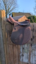 GFS medium/narrow 17.5 inch GP havana saddle