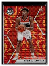 2019-20 Panini Mosaic #202 Admiral Schofield Reactive Orange RC Wizards