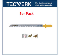 5 Stk. TECWERK Kurven Stichs&auml;geblatt L.75mm WS Zahnt.4mm - f&uuml;r alle H&ouml;lzer !