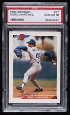 1992 Bowman Pedro Martinez #82 PSA 10 GEM MT HOF 0a5