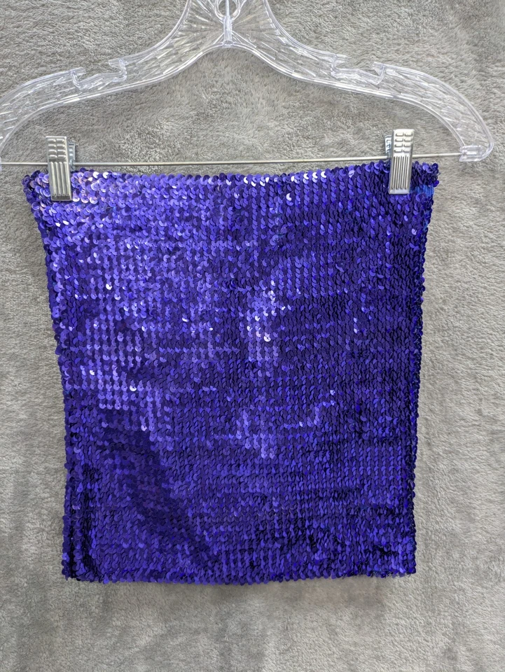 Minifalda de tubo de lentejuelas para jóvenes mediana fiesta cóctel micro años 90 Y2K Rave Club Foto 4 de 4