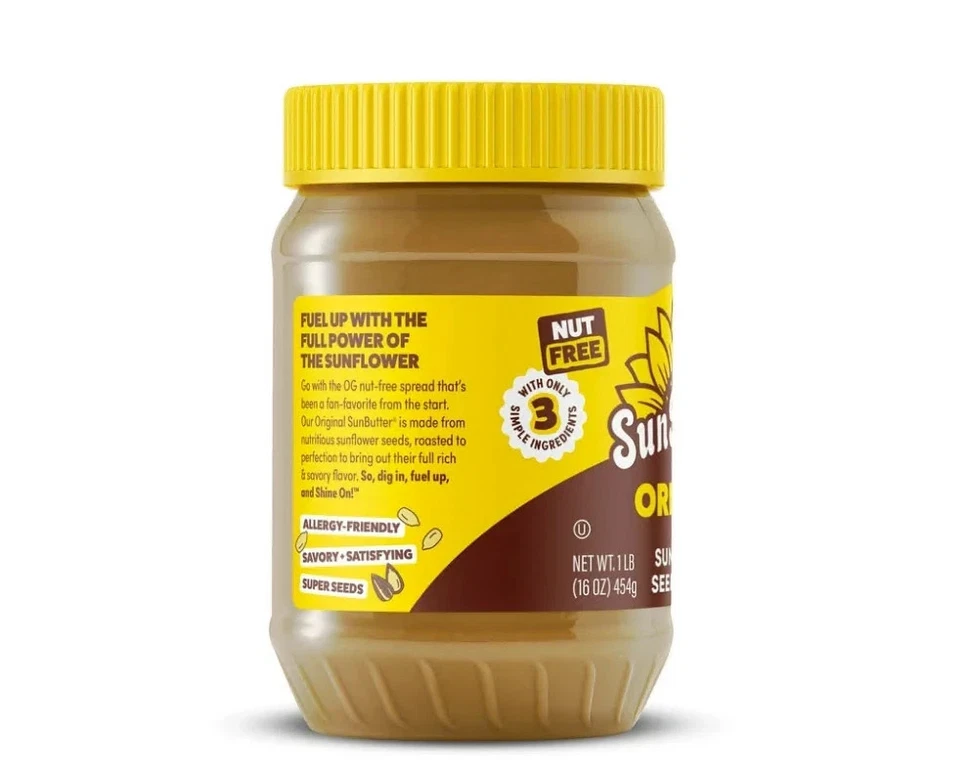 Tarro de mantequilla de semillas de girasol SunButter original de 16 oz Foto 2 de 4