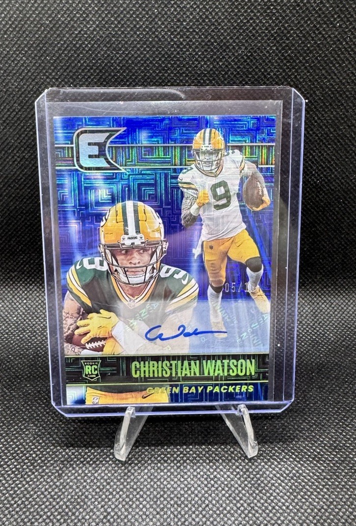 Christian Watson Panini Chronicles Essentials Autographs #ESSCHW Blue