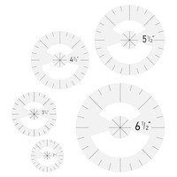 5Pcs Kreis Lineal Schablonen Set FüR Quilting Kreisvorlagen