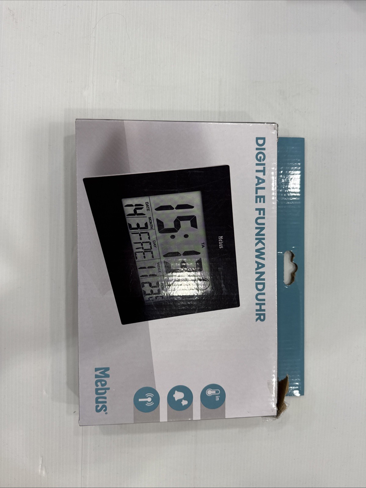 Mebus 46732 Funk-Wanduhr digital