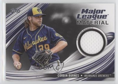 2023 Topps Series 1 Major League Material Black 72/199 Corbin Burnes #MLM-CB 4z8
