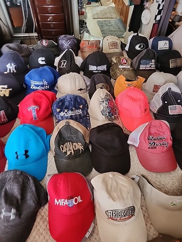 Hat Lot Cap Wholesale Resale Reseller Flea Market Vintage Modern 148 Hats - Picture 21 of 24