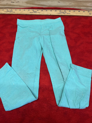 CAT & JACK GIRLS LEGGINS SZ - 5T AQUA COLOR  (c1.24)