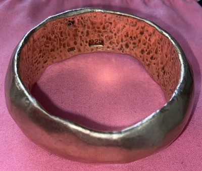 VintageOrit Schatzman Electroform kupferfarben Sterling 925 Armreif, 7,5 Zoll