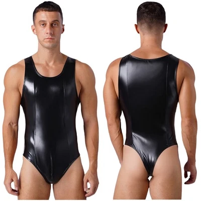 Herren Body Badeanzug Jumpsuit Nachtclub Trikot Unterwäsche Nachtwäsche Outfit - Bild 1 von 4