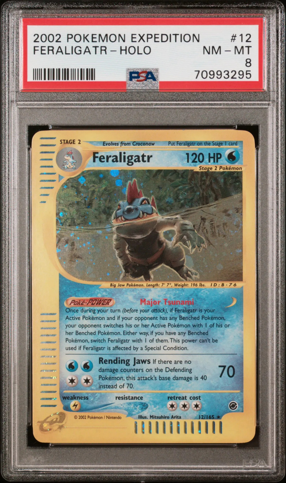 Feraligatr 2002 Pokemon Expedition PSA 8 #12