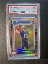 2024 Panini Donruss Optic - Rated Rookie Drake Maye #229 Holo Prizm PSA 9