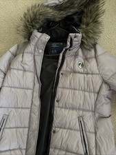 American Eagle Outfitters Women's X-L , Light Purple Puffer Jacket with Fur Hood