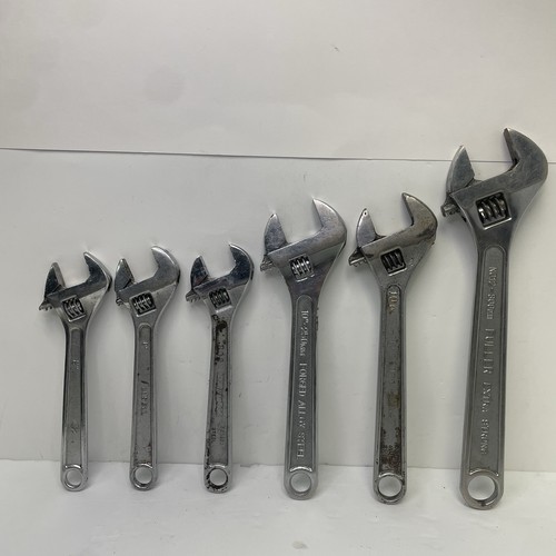 Lot of (11) Adjustable Wrenches – Channellock, Proto, Fuller – 8"–18" –USA/Japan - Picture 7 of 12