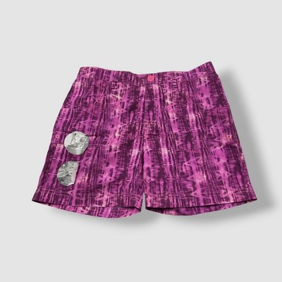 The North Face Kid's Girl's Pink Printed Argali Hike/Water Sweat Shorts Size XL