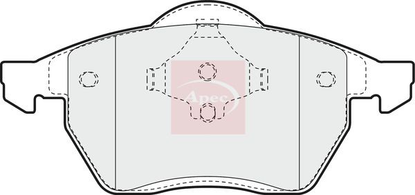 Disc Brake Brake Pad Set APEC PAD875 Fits Audi Ford Seat VW A3 A4 Alhambra