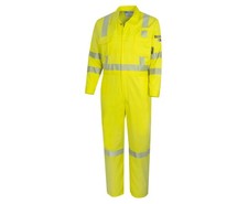 Oberon FR Arc Rated Hi Vis Safety Zip Up Coveralls - Flame Resistant with Ref...