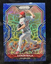 2021 Panini Prizm Tier II Navy Blue Kaleidoscope 13/35 Aaron Nola #147