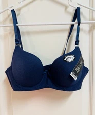 Mamia Lingerie Underwire Lined T-shirt Bra NWT Size 34A /Navy