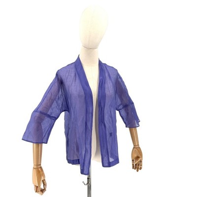 Investments Pale Periwinkle Purple Sheer Minimalist Layering Shacket