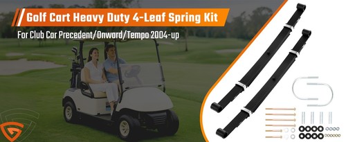 Golf Cart Rear Leaf Springs (4Leaf) Fit Club Car Precedent 2004+, Heavy Duty 2PC - Imagen 22 de 22