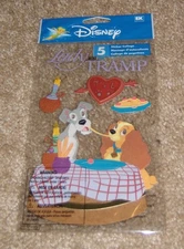 Disney EK Success Jolees Dimensional Sticker ~ Lady and the Tramp.    HTF