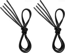 2 Pairs Waxed round Dress Shoe Laces for Mens Dress Shoes, 1/8" Thin Business Ox