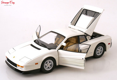 KK Scale Ferrari Testarossa Monospecchio White 1984 US-Version White 1:12