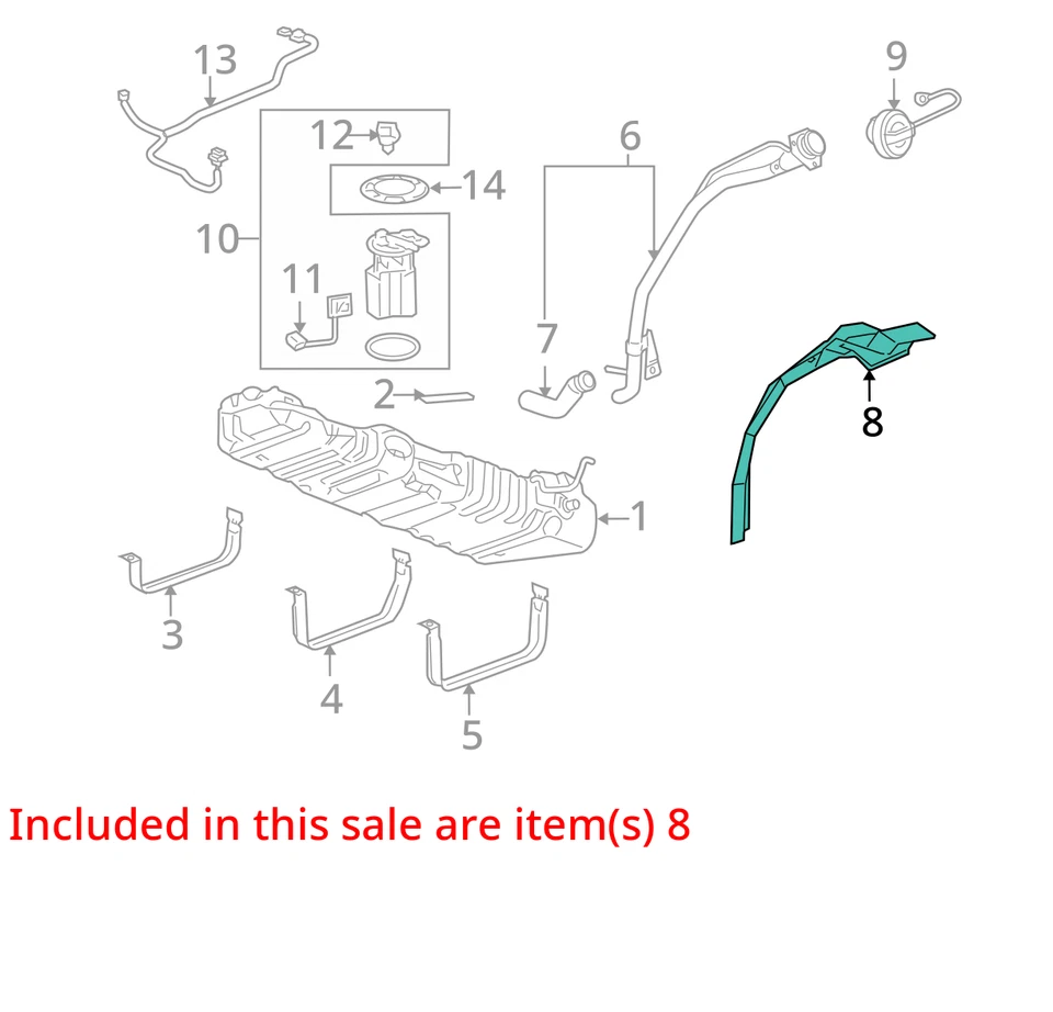 Chevrolet Oldsmobile Venture Uplander Shield 1997-2008 tubo de filtración TNK 10294213 Foto 3 de 4