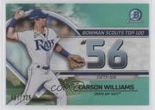 2023 Bowman Scouts Top 100 Aqua Refractor 81/125 Carson Williams #BTP-56 0j19