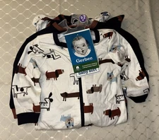 Gerber Baby Boys 2-Piece Dogs Sleep N' Plays Set Size 0-3M