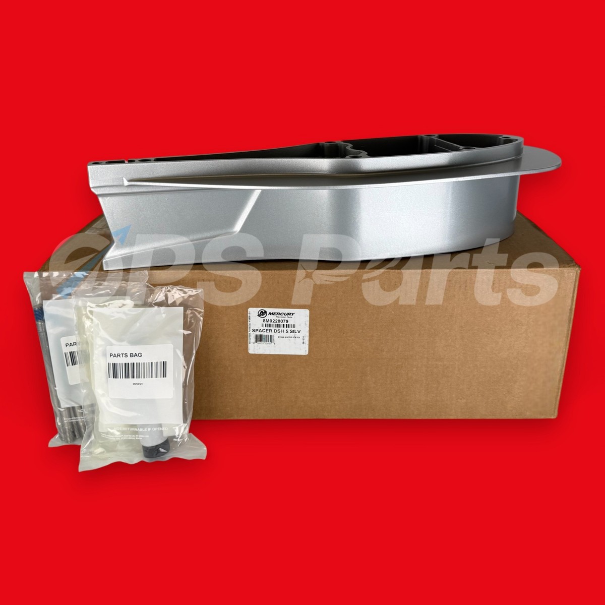 パーツ merimeri4000 Mercury New OEM V6 V8 Driveshaft 5in Spacer, Silver -Part
