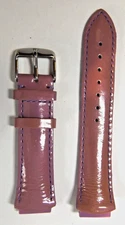 TECHNOMARINE "OriginaL" 17mm Lt Purple Metallic Leather Watch Band-FREE SHIPPING